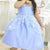 Children’s Dress Blue Serenity Baby Tule Ilusion + Hair Bow - Dress
