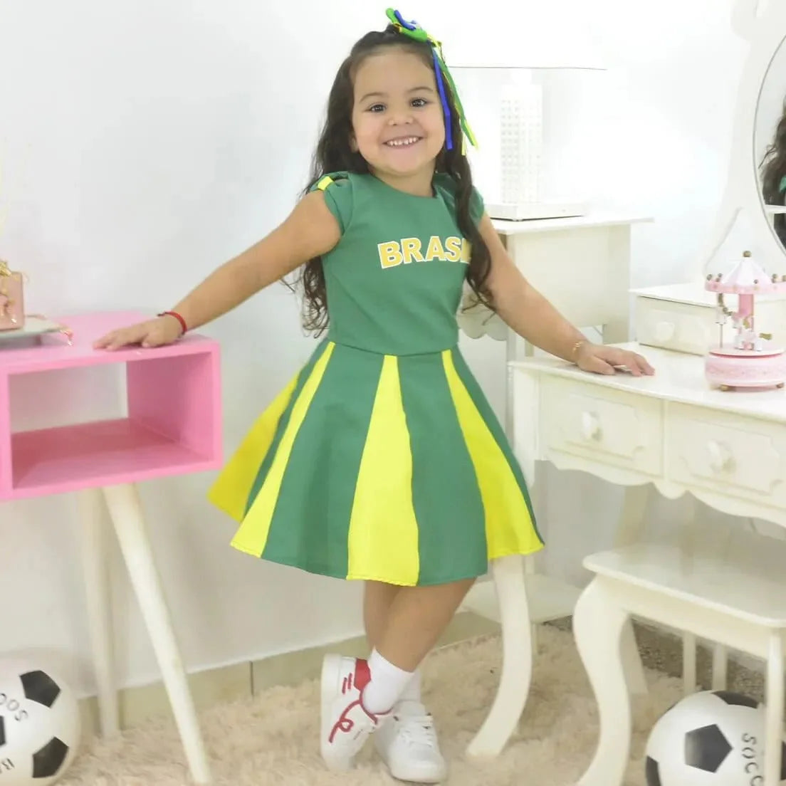 green and yellow dress Children's Dress Brazil Green And Yellow