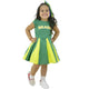 Vestido Infantil Brasil Verde Y Amarillo - Copa