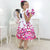 Children’s Dress With Pink Butterflies Matching Helo Doll and Girl - Dress