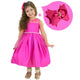 Children's Dress Pink Tule Ilusion - Wedding + Hair Bow