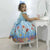 Children’s Dress Princess Ariel Dress + Hair Bow + Girl Petticoat Birthday Baby Girl - Dress