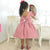 Children’s Dress Red Matte Poá White Polka Dots + Hair Bow + Girl Petticoat Clothes Birthday Party - Dress