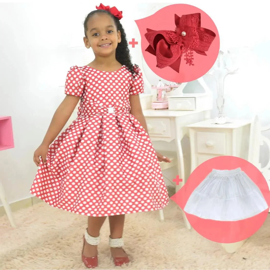 Polka dot petticoat clearance dress