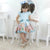 Children’s Mermaid Theme Dress + Hair Bow Birthday Baby Girl Clothes - Dress