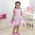 Children’s Pink Unicorn Dress With Tutu Skirt + Hair Bow - Dress