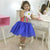 Children’s Prom Dress Abc Watercolor Blue - Dress