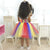 Children’s Prom Dress Abc Watercolor Colorful Tule Skirt - Dress