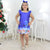 Christmas Night Theme Trapeze Dress For Baby and Girl - Dress