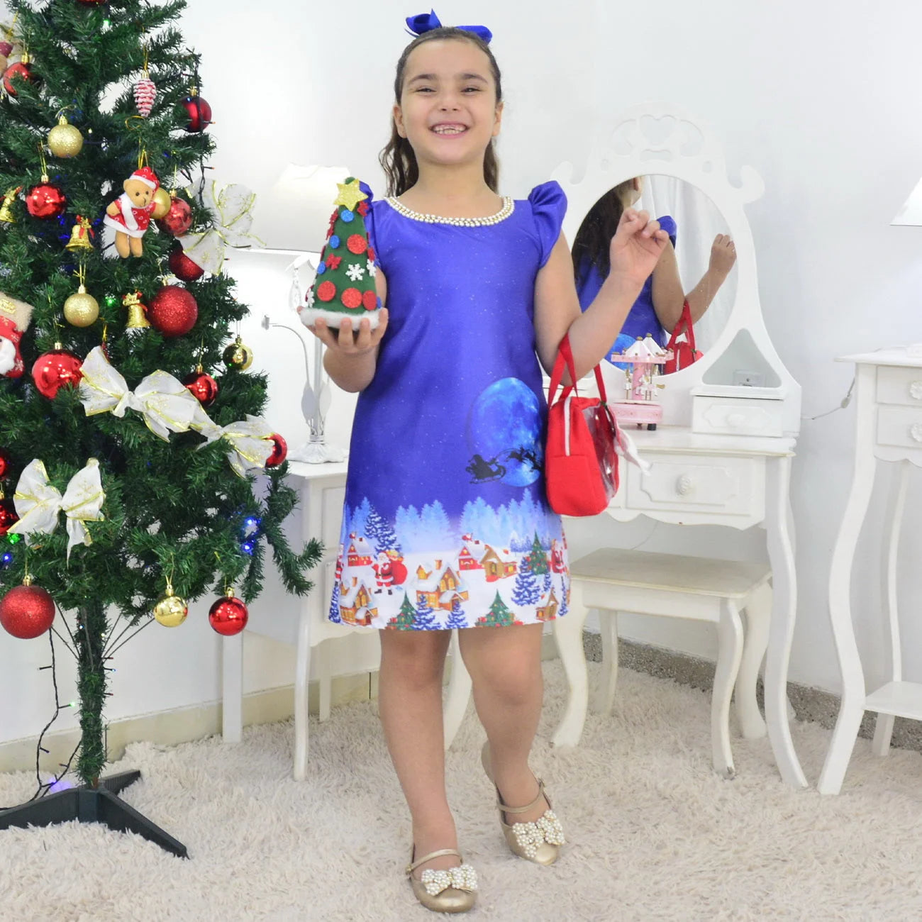 Christmas Girls Birthday Dress