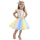 Circus Clown Theme Children's Dress With Colorful Tutu Skirt