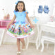 CoComelon Blue Dress, Birthday Baby and Girl Clothes/Costume + Hair Bow