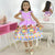 Cocomelon Twirl Dress Lilac Rose Birthday Party Outfit For Baby Girl - Dress