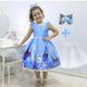 Frozen Dress + Hair Bow + Girl Petticoat, Birthday Baby Girl