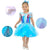 Frozen Dress With Led + Hair Bow