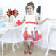 Girl dress Monica and the rabbit Samson + Hair Bow + Girl Petticoat, Birthday Baby Girl
