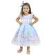 Girl Formal Dress Striped Bust and Floral Skirt, For Baby and Girl