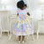 Girl Formal Dress Striped Bust and Yellow Floral Skirt For Baby and Girl - Dress