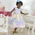 Girl Formal Dress Striped Bust and Yellow Floral Skirt For Baby and Girl - Dress