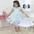 Girl’s Alice In Wonderland dress + Hair Bow + Girl Petticoat Clothes Birthday Party - Dress