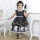 Girl's black dress Swans's Lake and embroidered pearls, formal party
