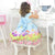 Girl’s blue luxury dress Lottie Dottie Chicken + Hair Bow + Girl Petticoat Clothes Birthday Party - Dress