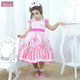 Girl's circus dress with balloons, elephants and carousel, birthday party