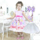 Girl's dress Baby Disney Princesses + Hair Bow + Girl Petticoat, Clothes Birthday Party