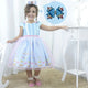 Girl's dress with butterflies and pink tulle on the skirt + Hair Bow
