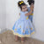 Girl’s dress Cinderella and yellow bow + Hair Bow + Girl Petticoat Clothes Birthday Party - Dress