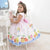 Girl’s dress from fruits bees and ice cream + Hair Bow + Girl Petticoat Clothes Birthday Party - Dress