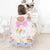 Girl’s dress from fruits bees and ice cream + Hair Bow + Girl Petticoat Clothes Birthday Party - Dress