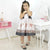 Girl’s dress leopard with rabbit and puppies birthday party - Dress