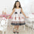 Girl’s dress leopard with rabbit and puppies birthday party - Dress