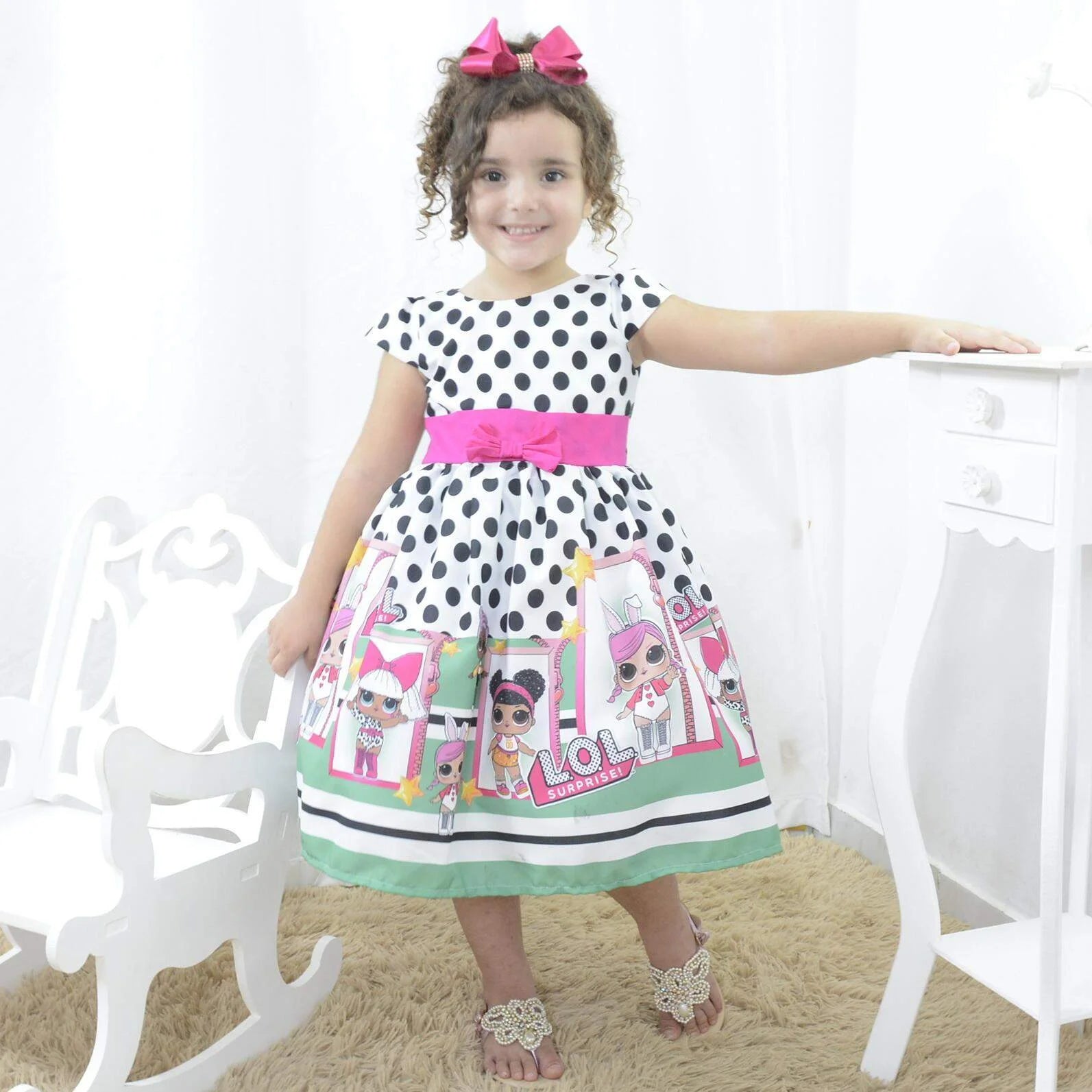 Girl's dress Lol surprise, birthday party 12-18 months US numeric