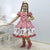 Girl’s dress Lol surprise doll June farm dance quadrille chess red + Filo Skirt + Hair Bow - Dress