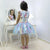 Girl’s dress Lol surprise Mermaid with blue tulle on the skirt + Hair Bow - Dress