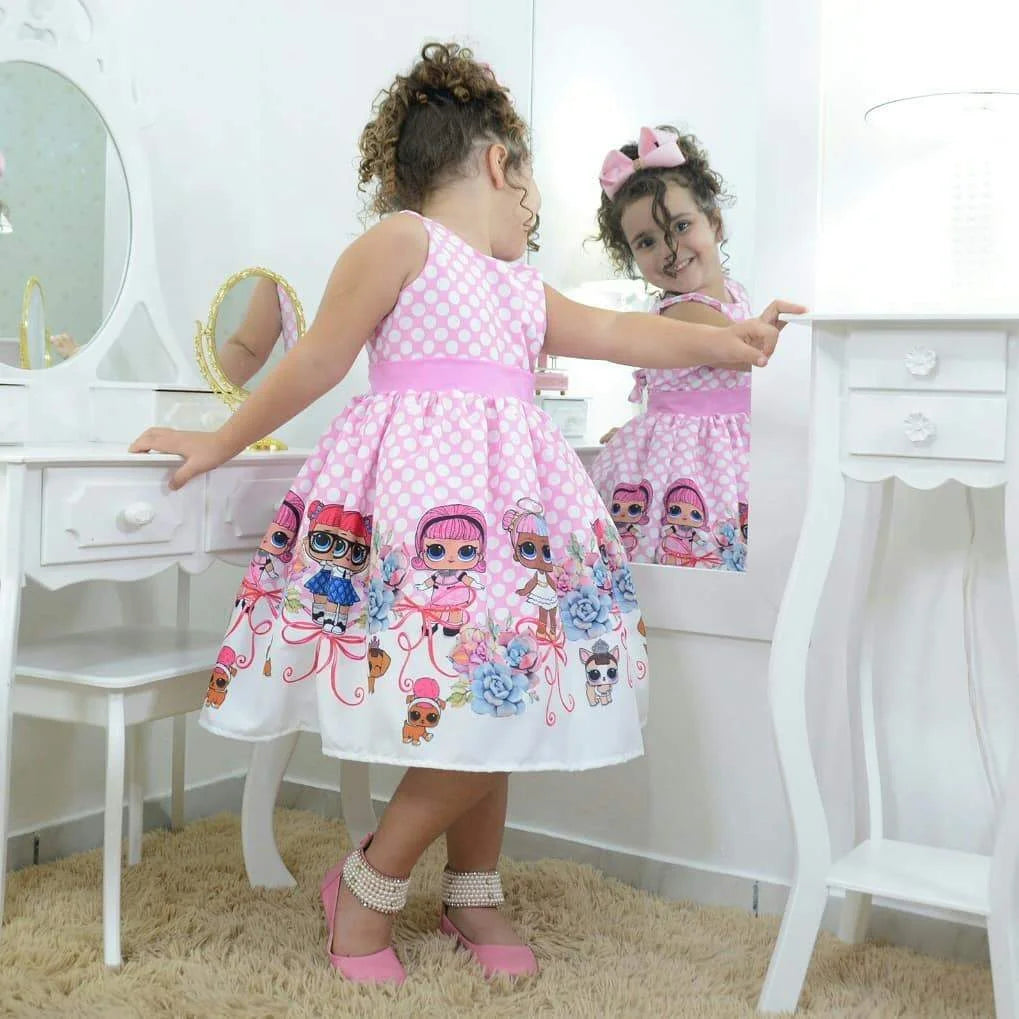lol party dress Girl's dress Lol surprise pink, birthday party 6-12 months US numeric