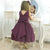 Girl’s Dress Marsala Lurex With Shine + Hair Bow + Girl Petticoat Clothes Birthday Party - Dress