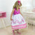 Girl’s dress with Peter Pan collar and floral embroidered in pearls - Dress