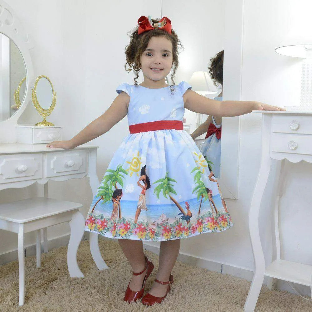 Vestidos de moana para niñas sale