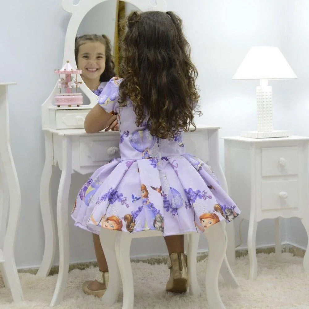 Girl's dress princess Sofia the First, birthday party 2T US numeric