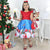 Girl’s Dress Santa Claus with Red Glitter Bag and Christmas Tree To Assemble - Dress