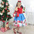 Girl’s Dress Santa Claus with Red Glitter Bag and Christmas Tree To Assemble - Dress