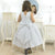 Girl’s Dress Silver Lurex With Shine + Hair Bow + Girl Petticoat Clothes Birthday Party - Dress