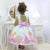 Girl’s Dress Sleeping Beauty Princess Aurora + Hair Bow + Girl Petticoat Clothes Birthday Party - Dress