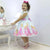 Girl’s Dress Sleeping Beauty Princess Aurora + Hair Bow + Girl Petticoat Clothes Birthday Party - Dress