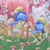 Girl's dress The Smurfs, birthday party-Moderna Meninas-birthday party,Children's party dress,Costume dresses,Dress,party dress,party model,party thematic,pink,tabelafesta,The Smurfs
