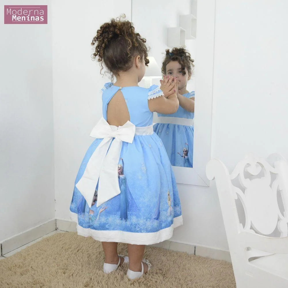 Girl's dress snow Queen Elsa