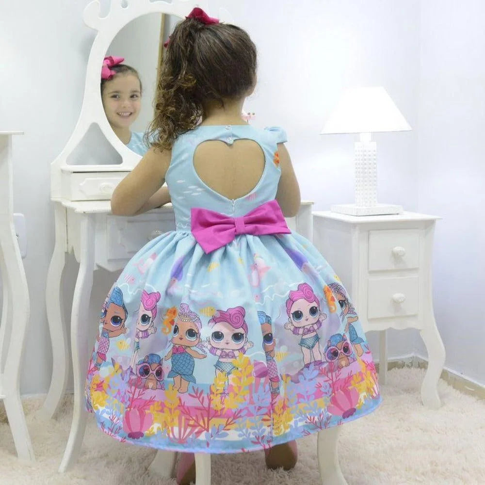 Girl's Dress Theme Lol Surprise Mermaid - Splash Queen, Birthday Party 9 US Numeric